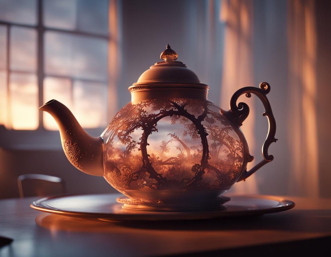 Dramatic Teapot Tempest at Magic Hour