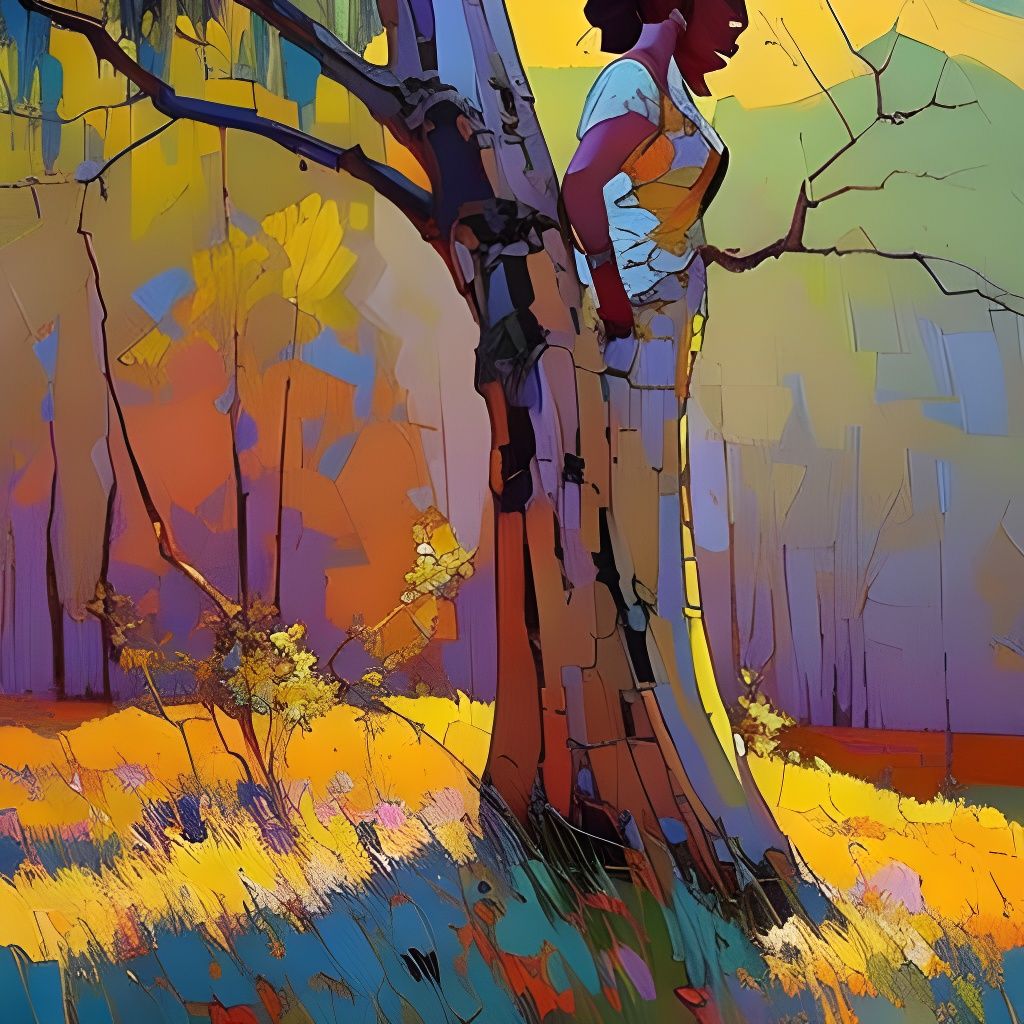 Terrier Dog Portrait in Impressionist Style