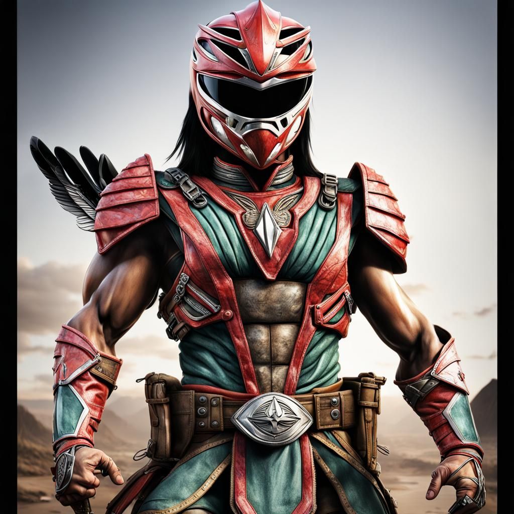 Detailed Apache Power Ranger Illustration