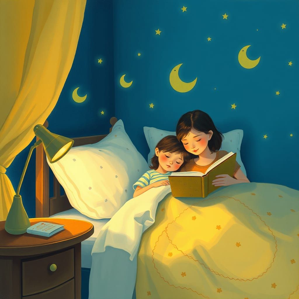 Cozy Bedtime Story: A Mother and Daughter Moment