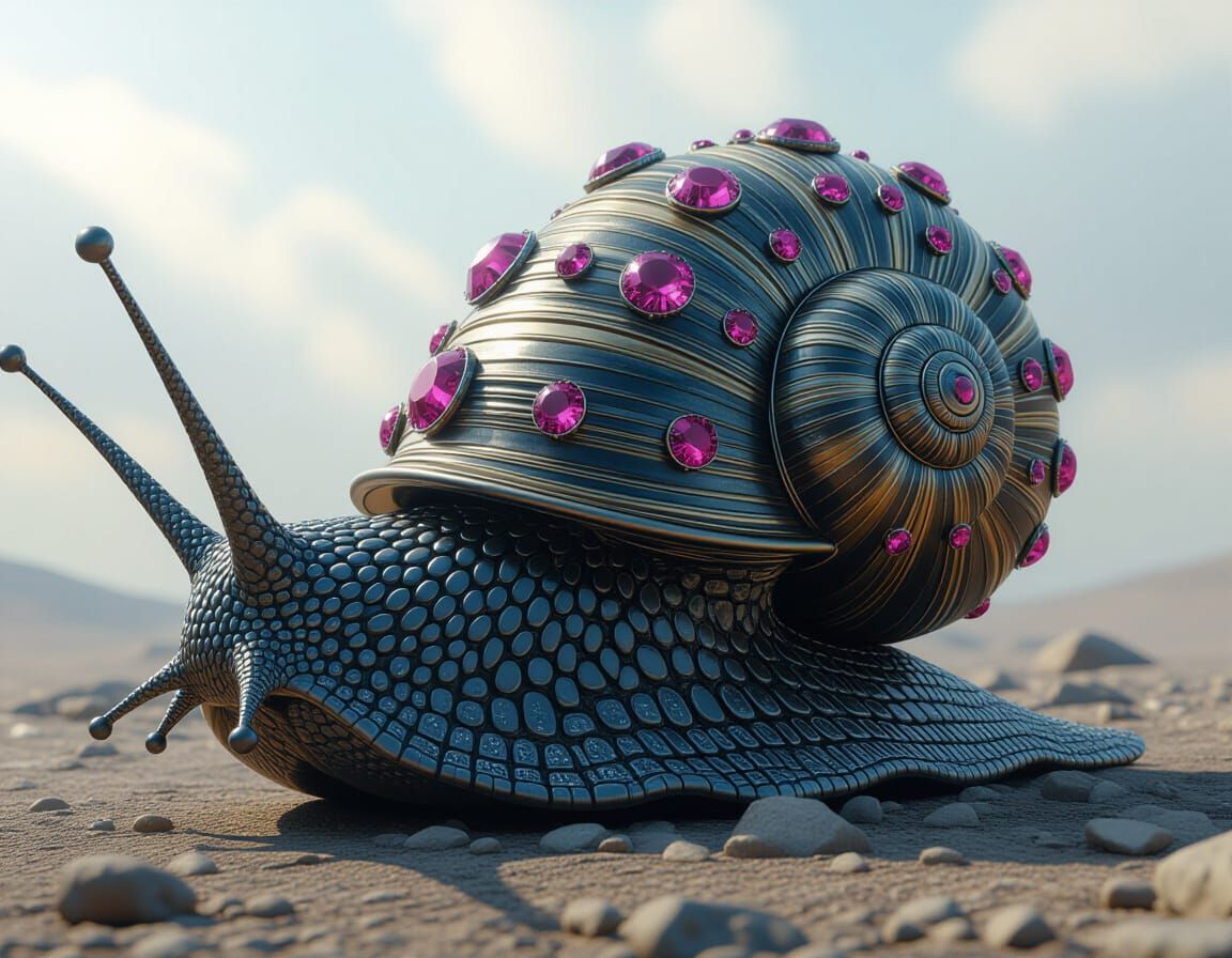 Fantasycore Snail with Jeweled Antennae