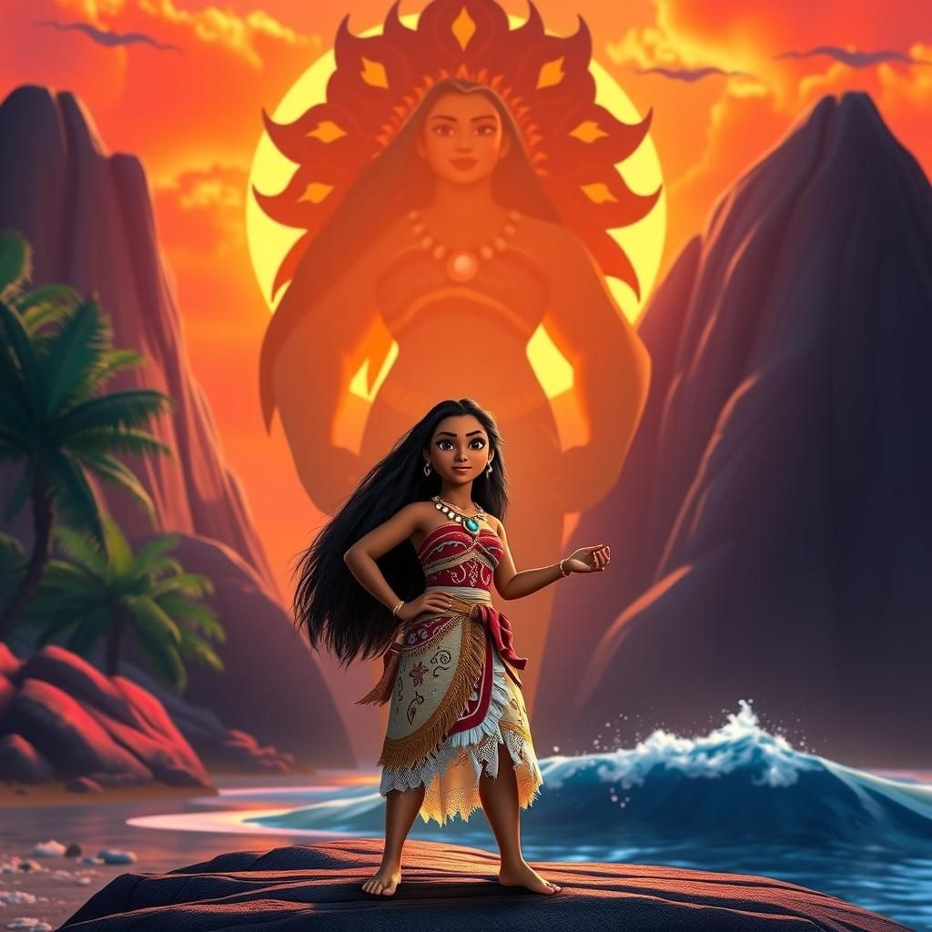 Moana and Te Fiti: Polynesian-Inspired CGI Art