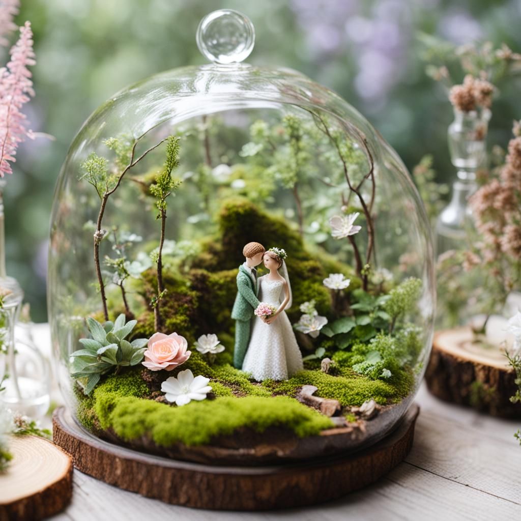 Woodland Fairy Wedding Terrarium