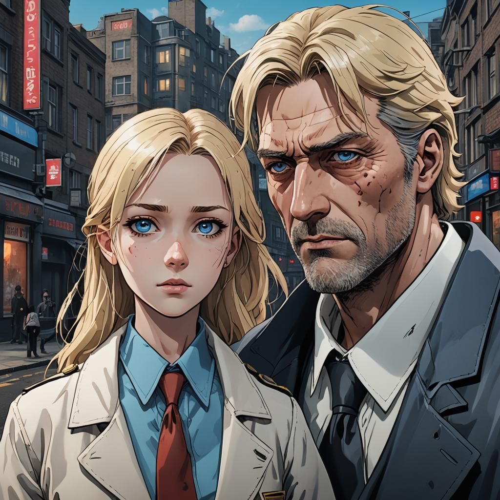 Cyberpunk Noir Detective in Victorian London