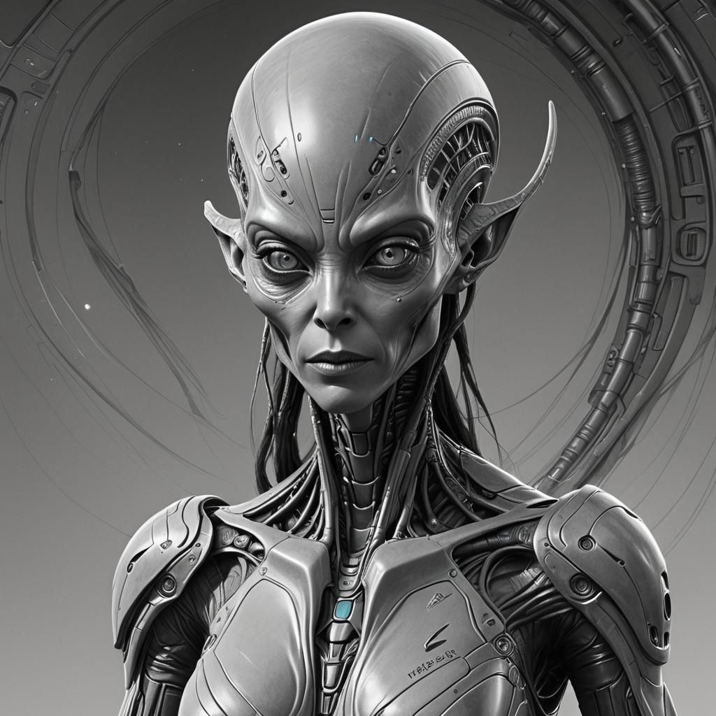 Female robotic Alien