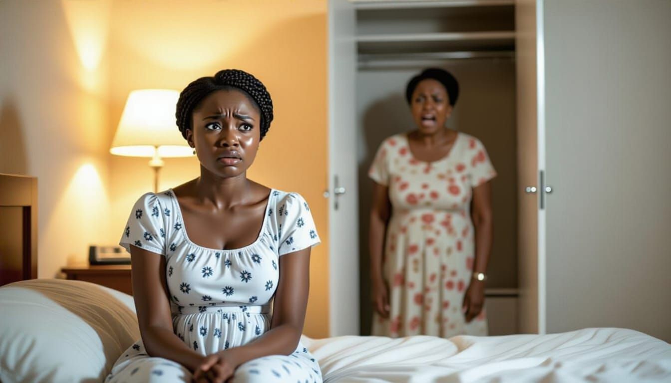 Heartbreak Realization: Nigerian Woman's Empty Wardrobe Scen...