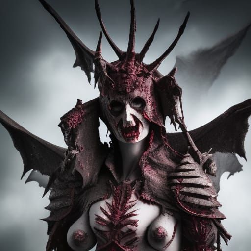 Dystopian Wraith Knight Portrait in Gothic Setting