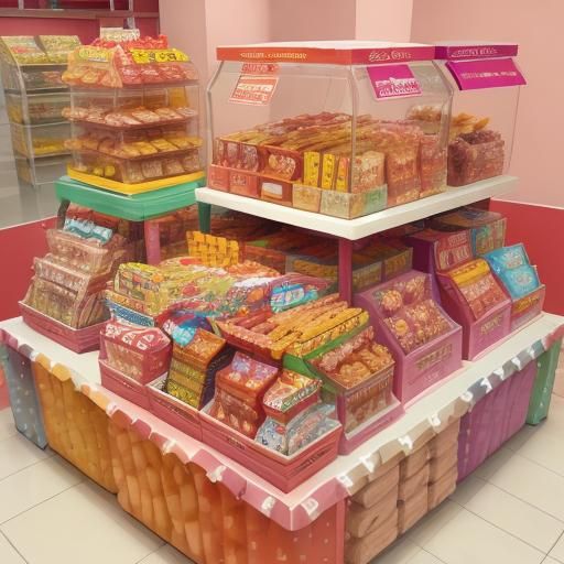 AI Generated Image of Snacks and Sweets