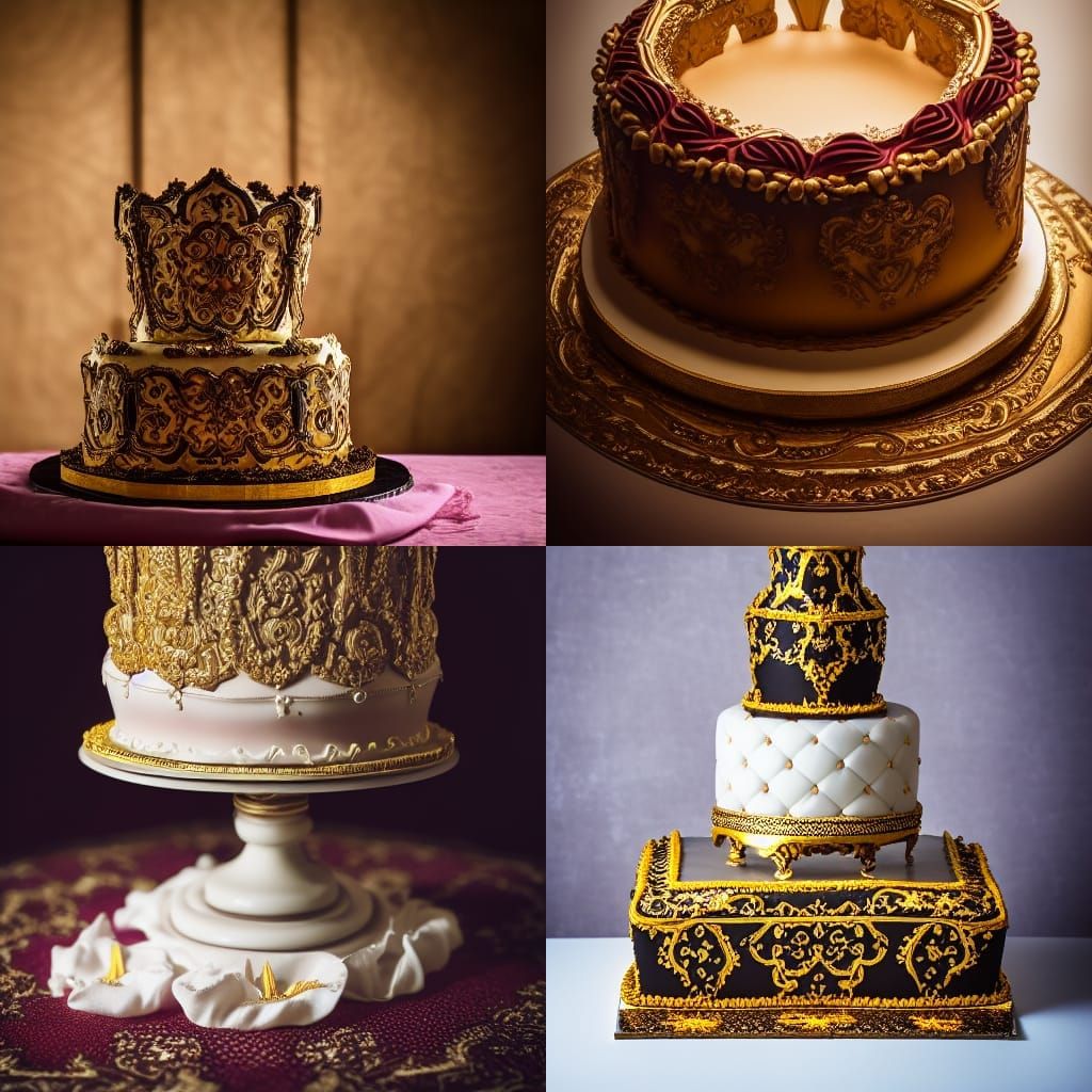 Baroque Cake on Altar in Professional Photography