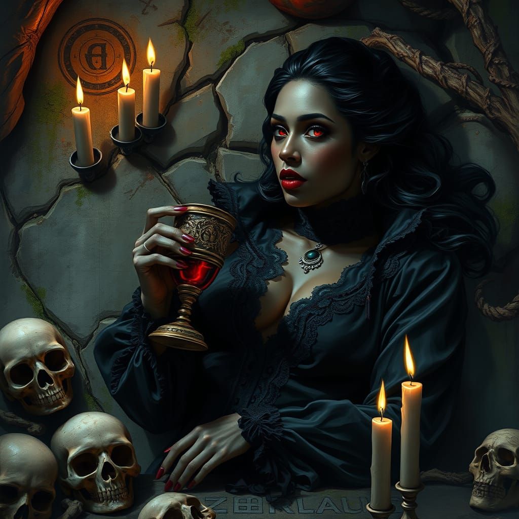 Mysterious African Vampire Goddess in Ancient Ritual