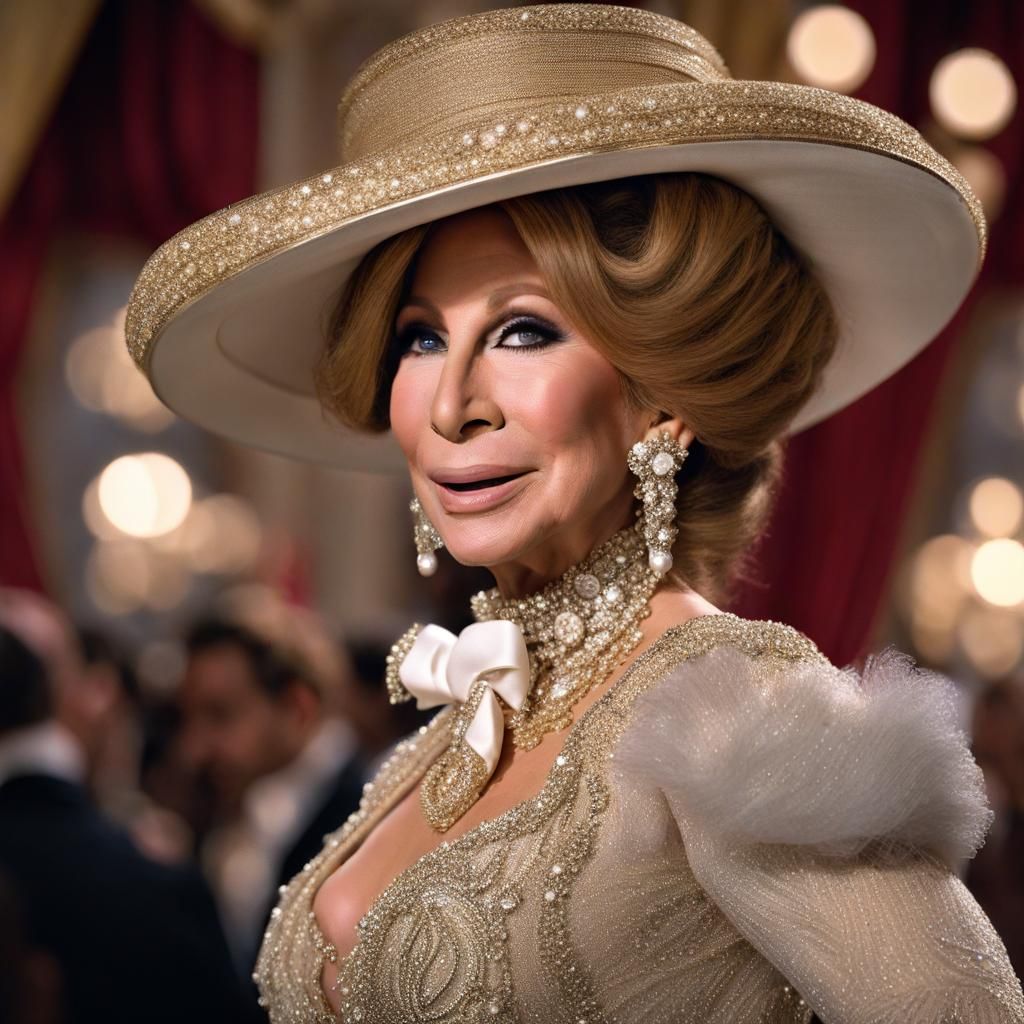 Barbra Streisand as Dolly, Hyperrealistic 8K