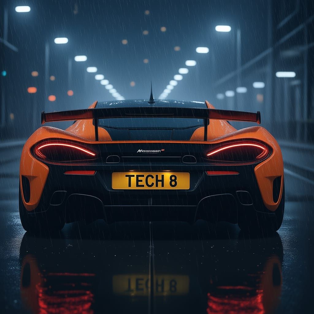 McLaren Supercar "TECK 8" Hyperrealistic Photo