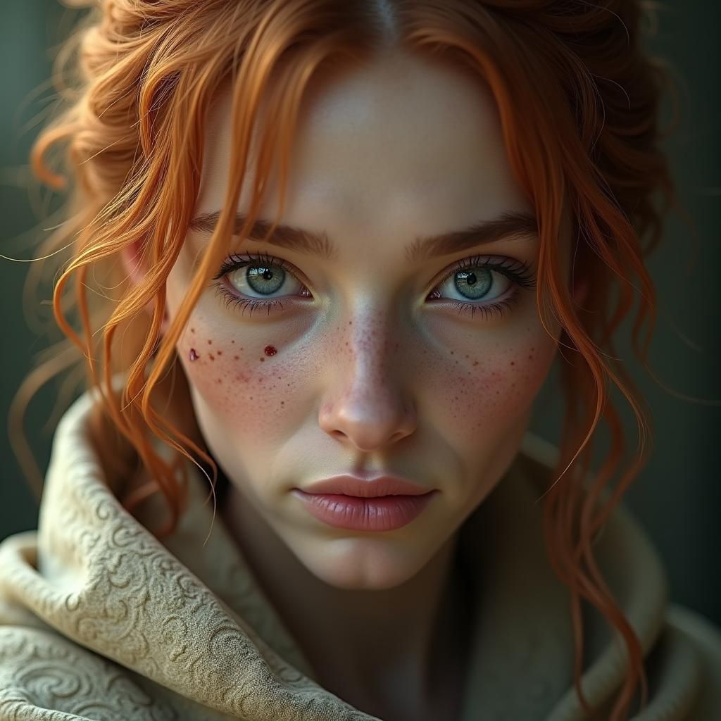 Mystical Female Wizard Portrait in Dreamlike Concept Art