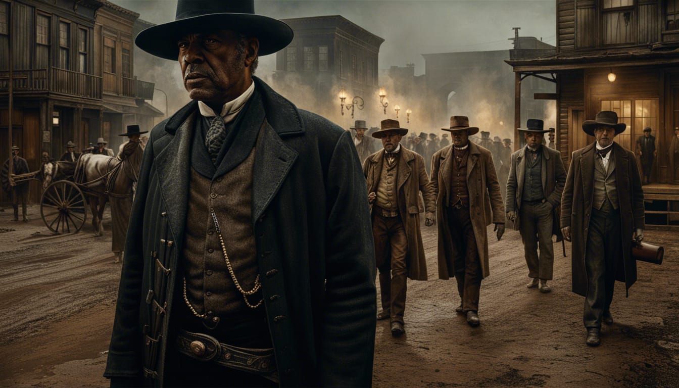 Wild West Fast Draw in Hyperrealism Style