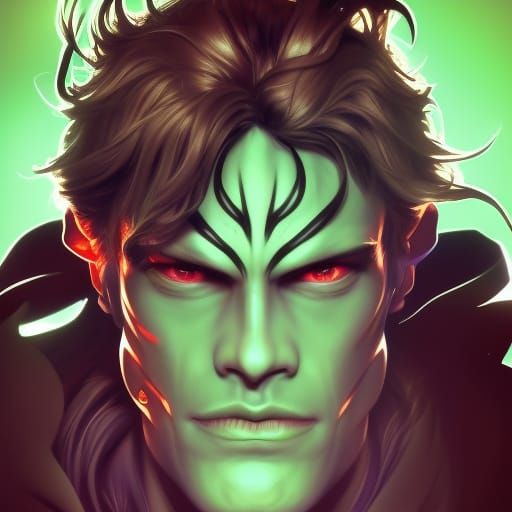 Alastor Portrait in Comic Book Art Style