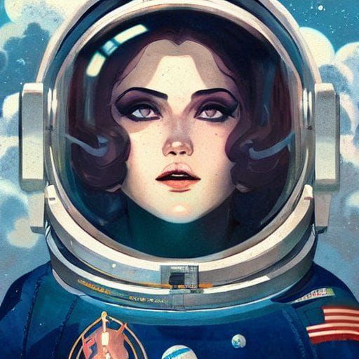 AI Generated Image of Astro Girl