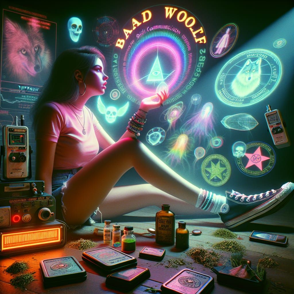 Ghost Hunter Tiffany in a Celestial Vortex