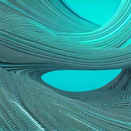 Cinematic Fantasy Landscape with Abstract Fractals