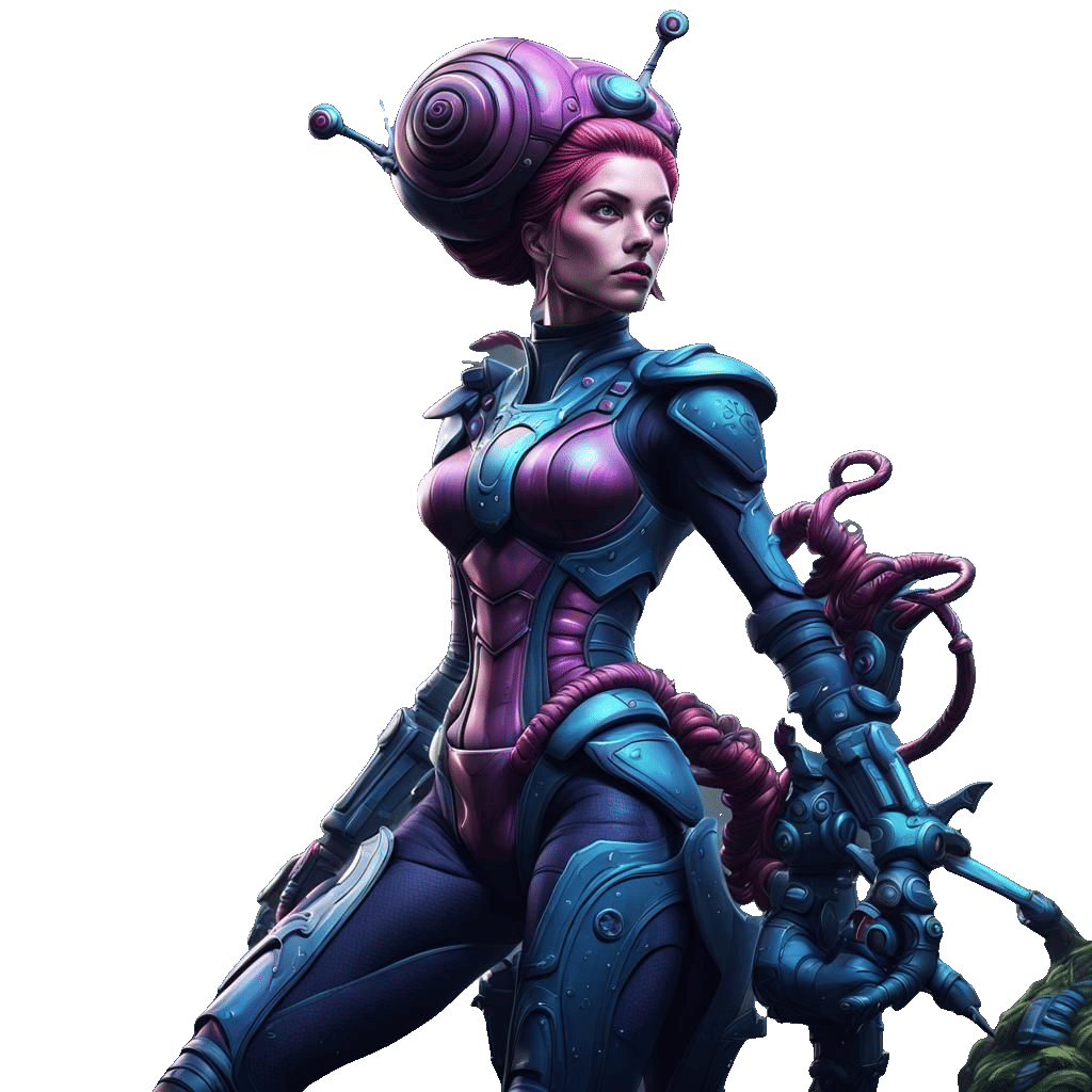 Snail Girl in Super Metroid Style