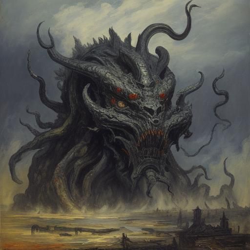 Smoky Beast in Expressionist Baroque Style