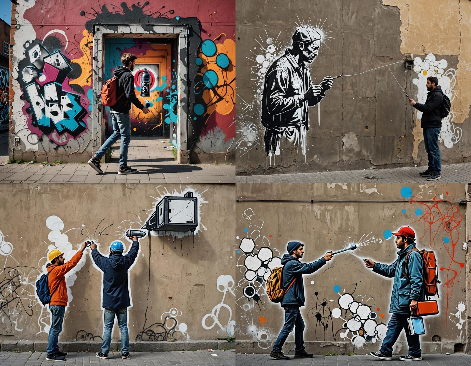 Street Art Portal to Another Dimension