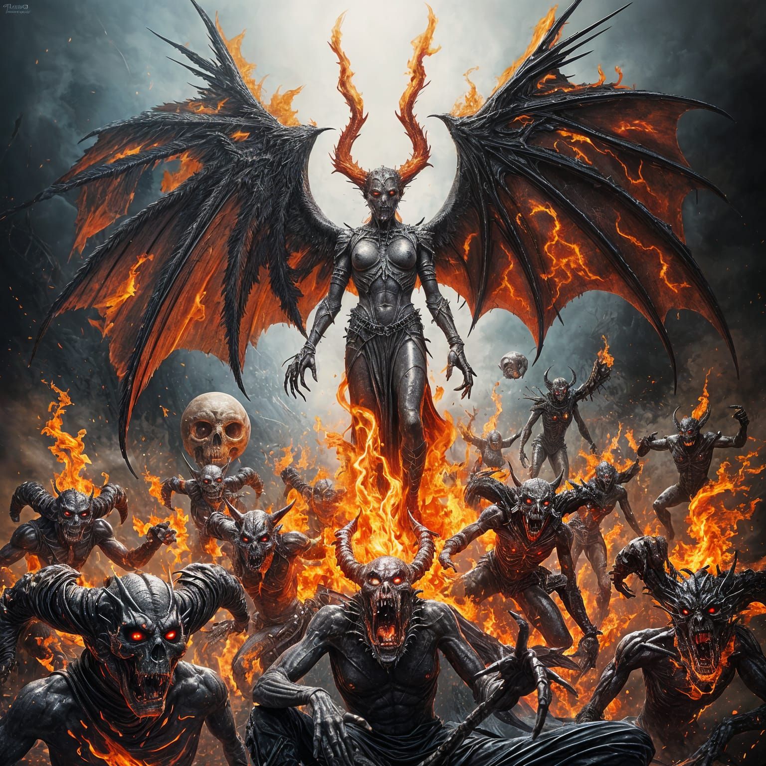 Hellish Storm of Demons and Skeletons