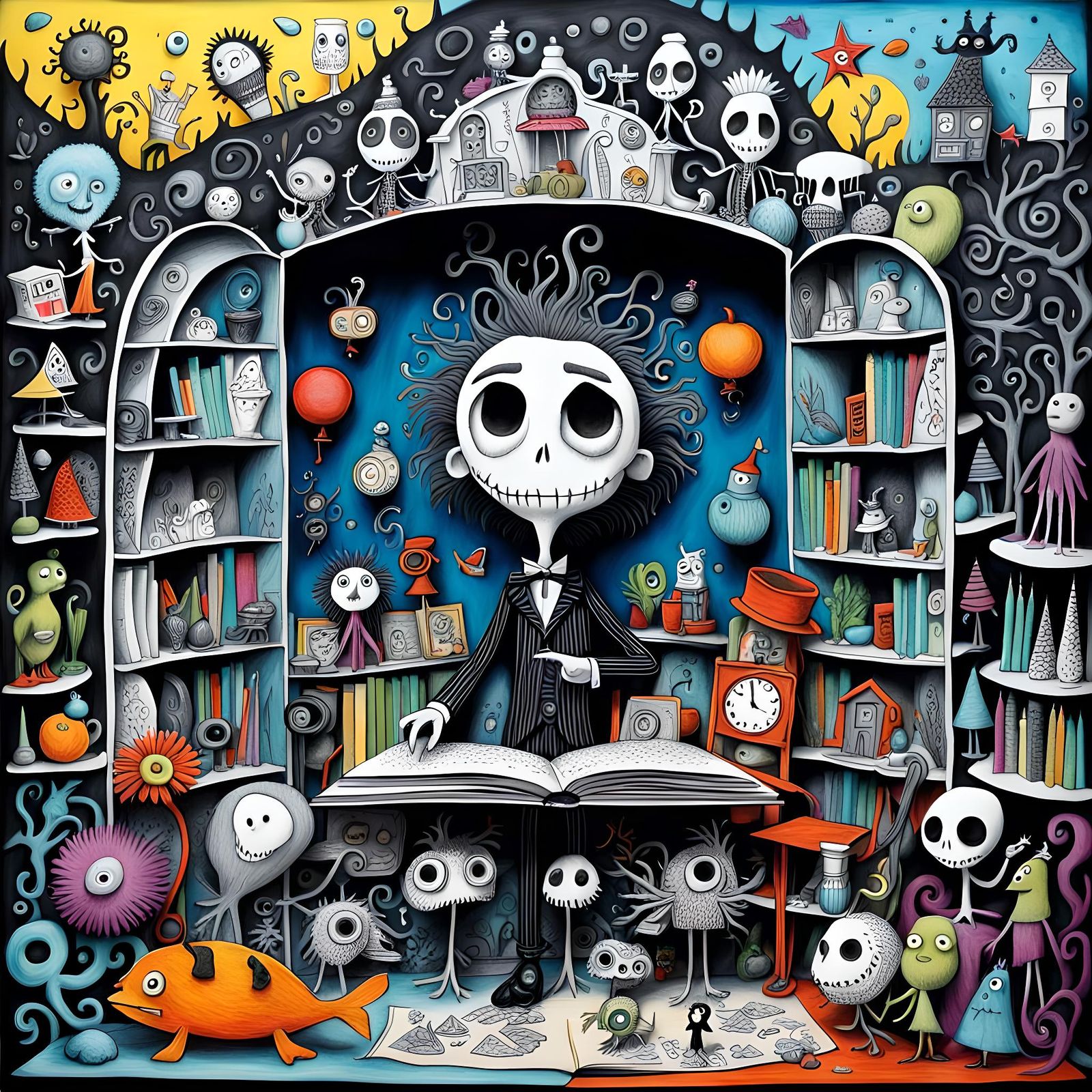 Hyperdetailed Pop-Up Book Scenes in Storybook Style