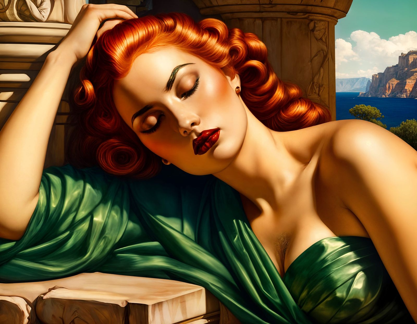 Ariadne in Venetian Renaissance Pinup Style