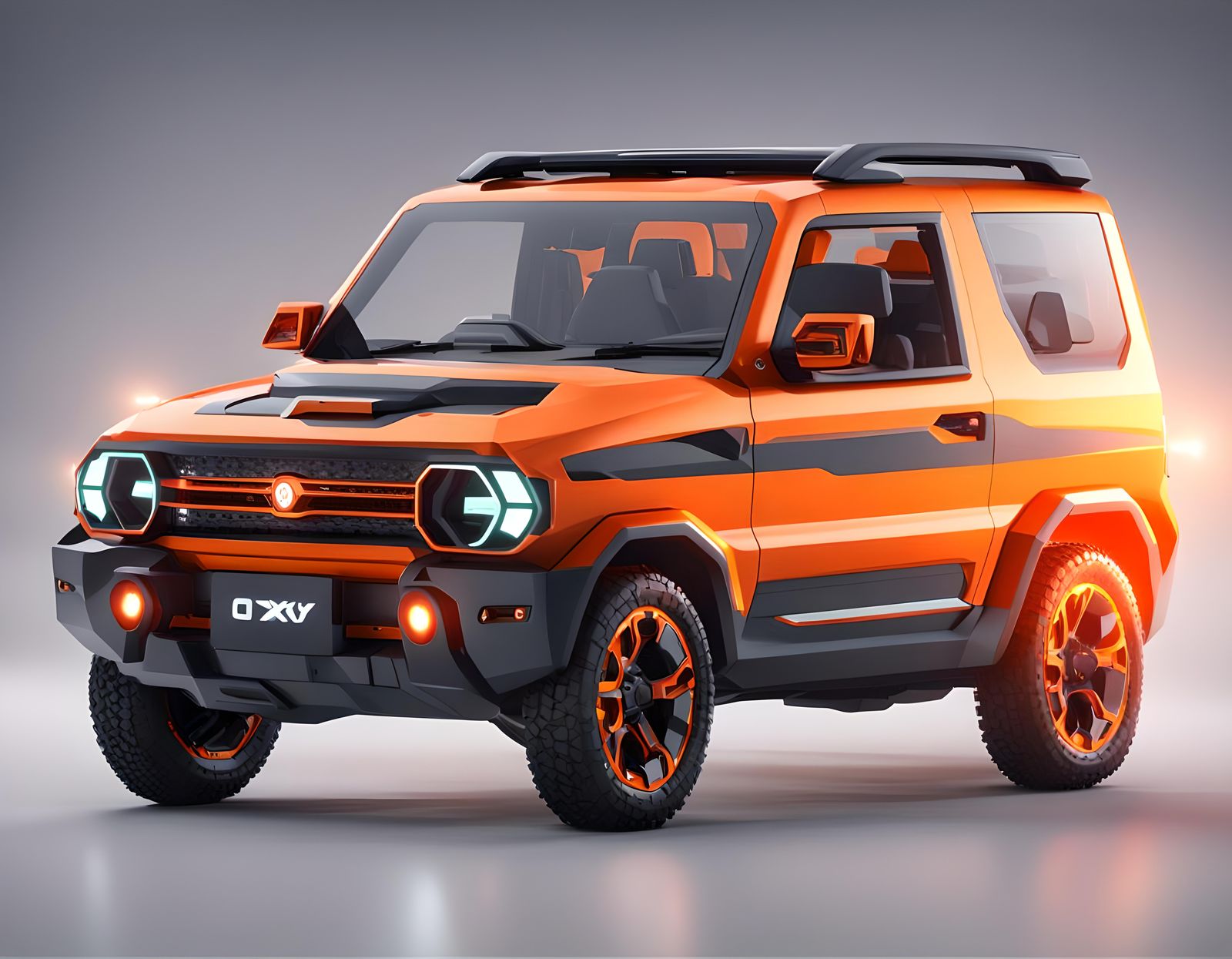 Orange 2026 BYD Omnitrix Electric Offroad SUV Render