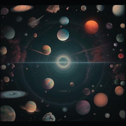 Surreal Oil Paintings of a Terrestrial Exoplanet with Binary...