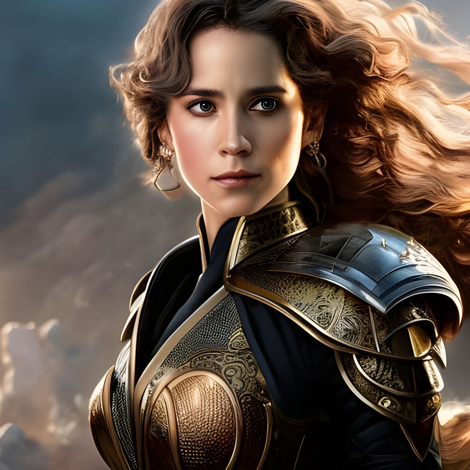 Armored Hermione Granger in Rococo Style