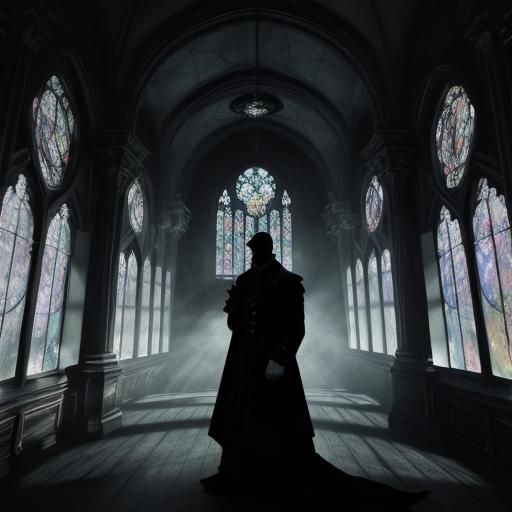 Dark Lord in Gothic Castle: Dark Romanticism