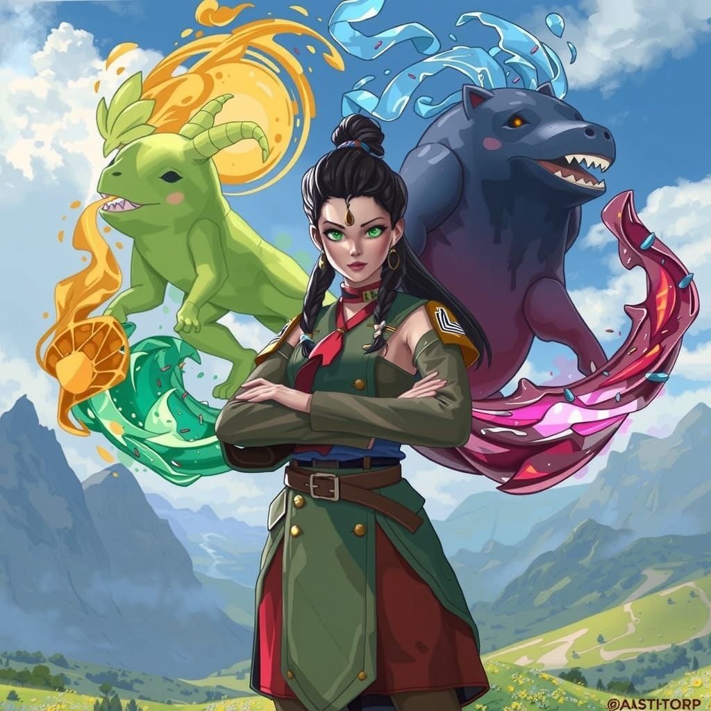 Colorful Ice Cream Cone Digital Art