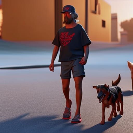 Hades Walking Cerberus