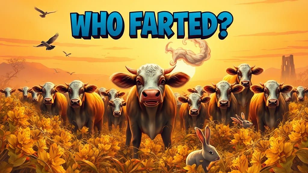 Cow Fart Brings Life: Comic Book Art