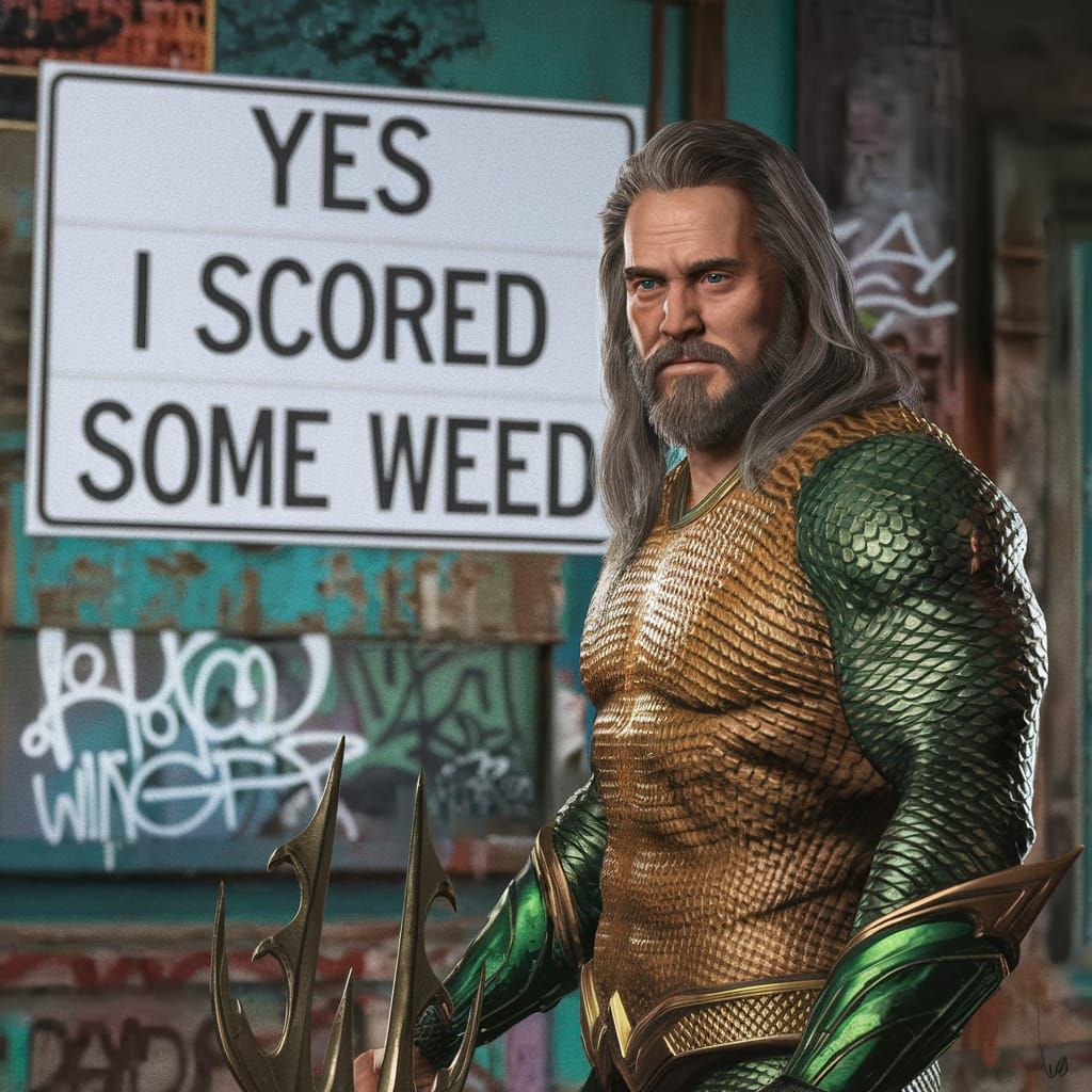 Jeff Bridges as Aquaman Photorealistic Rendition