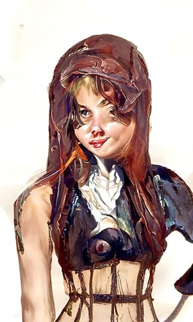 Classic Oil Painting in Realist Style