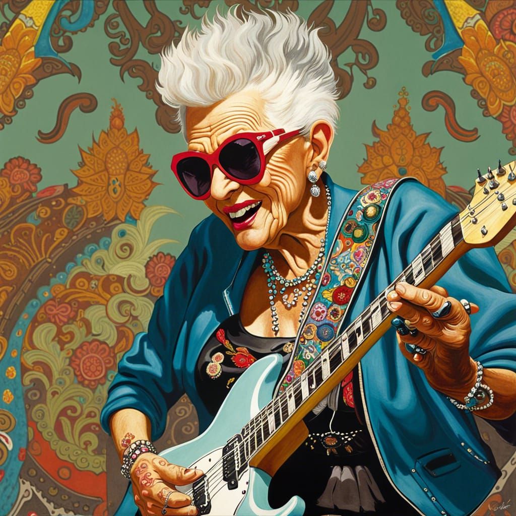 Punk Rock Octogenarian Guitarist in Concert