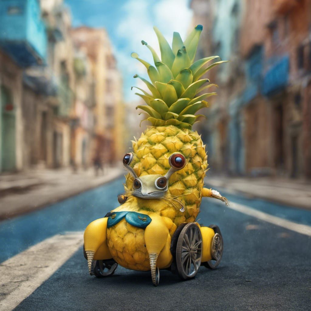 Banana Car on the Road: Surreal Claymation Art