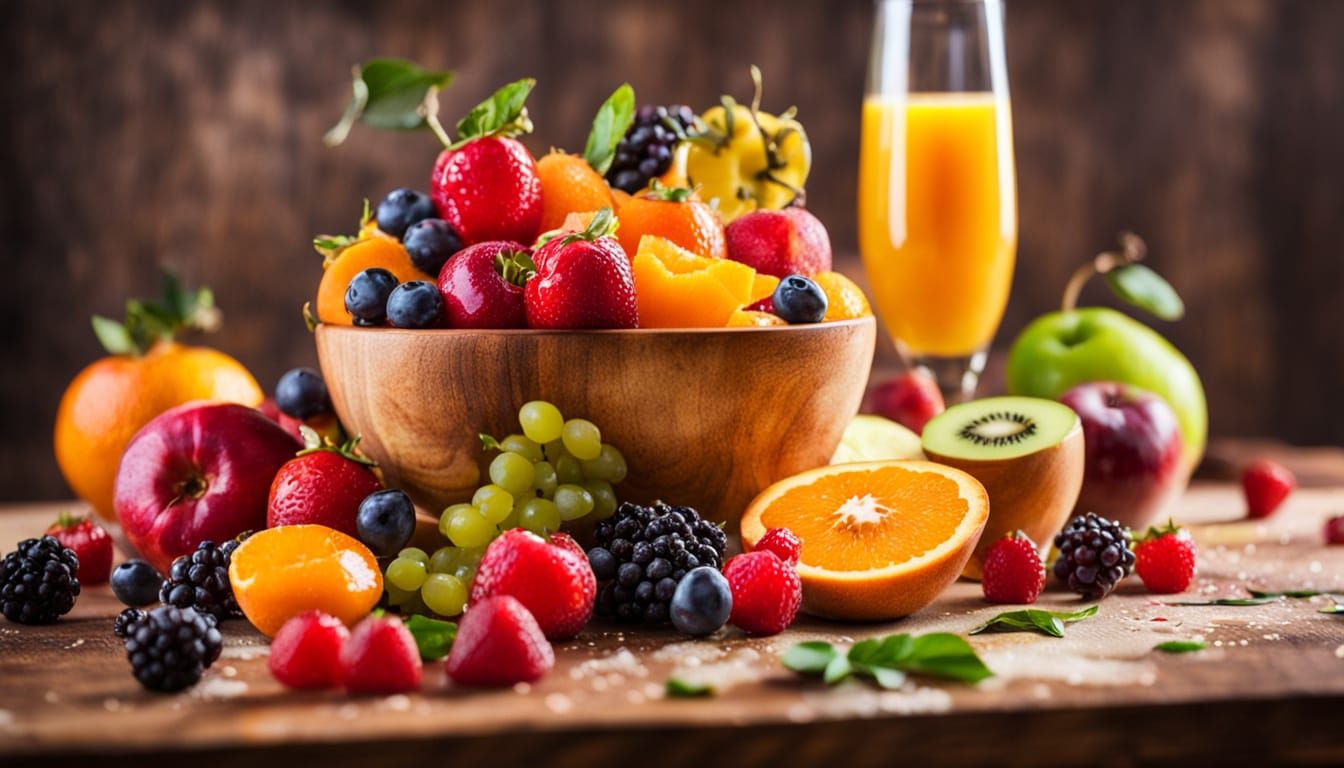 Vibrant Still Life of Mixed Fruits