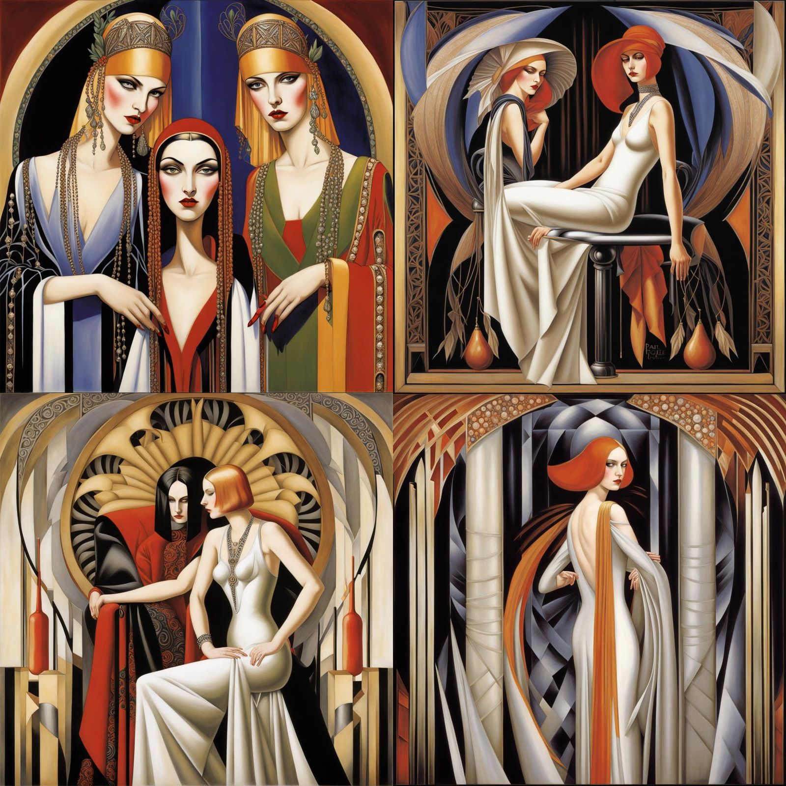 Art Deco Fusion: A Digital Masterpiece