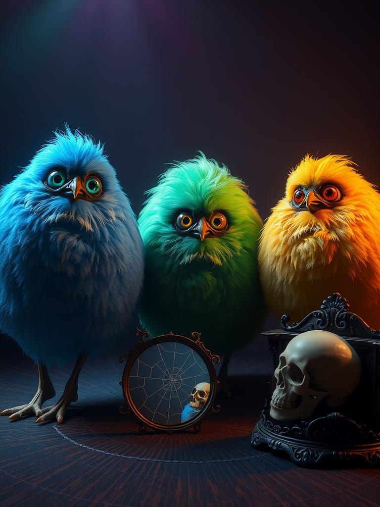 Giant Furry Eggs in Mystical Chamber