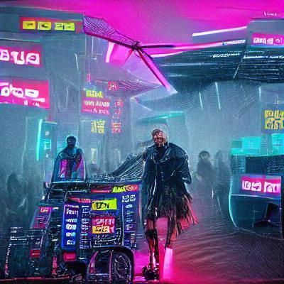 Cyberpunk Dystopia: Neon Cityscape of the Future