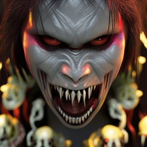 Ominous Aswang of Filipino Folklore with Long Tongue