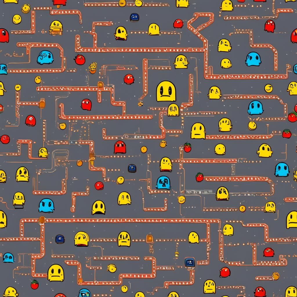 Pac-Man in Retro Atari Style