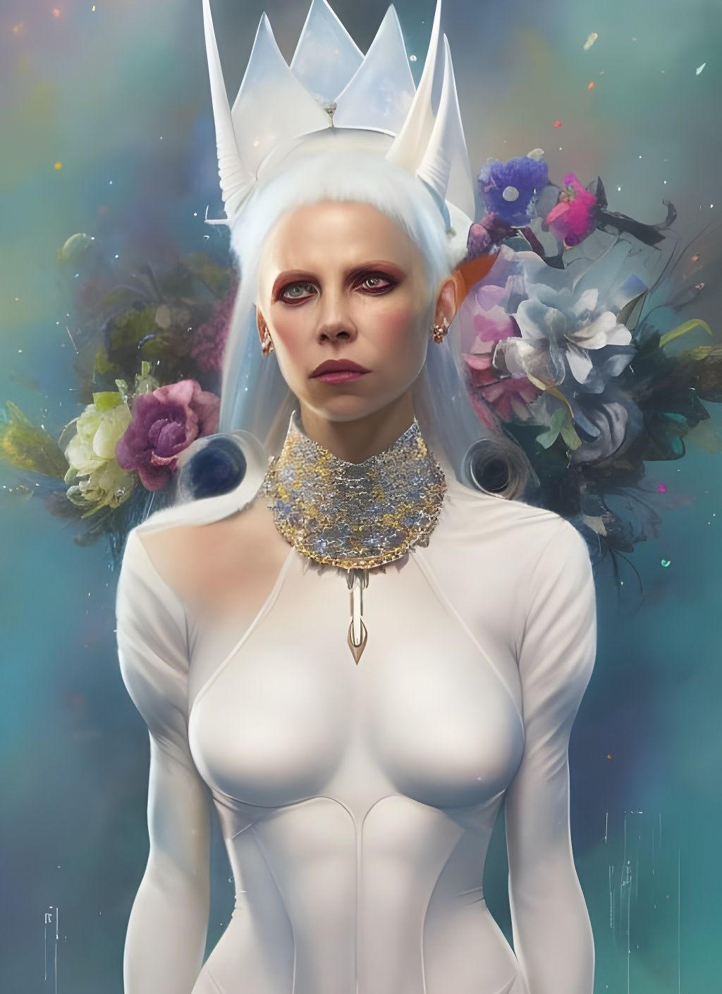 Yolandi Visser as Emma Frost Crayon Caricature