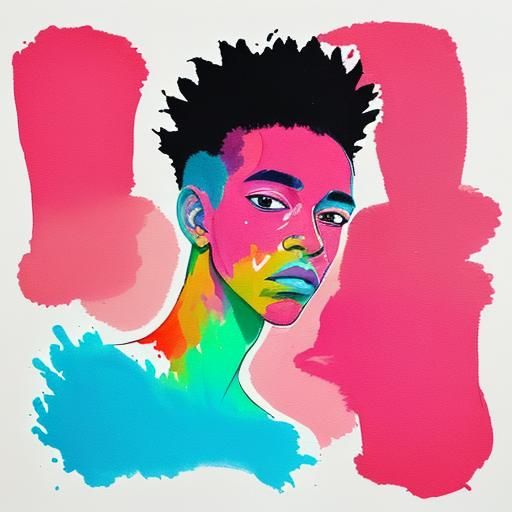 Abstract Portrait: Empty Man Filled with Light