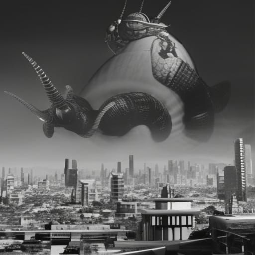 Kaiju Snail Attacks Los Angeles: 1950s Sci-Fi