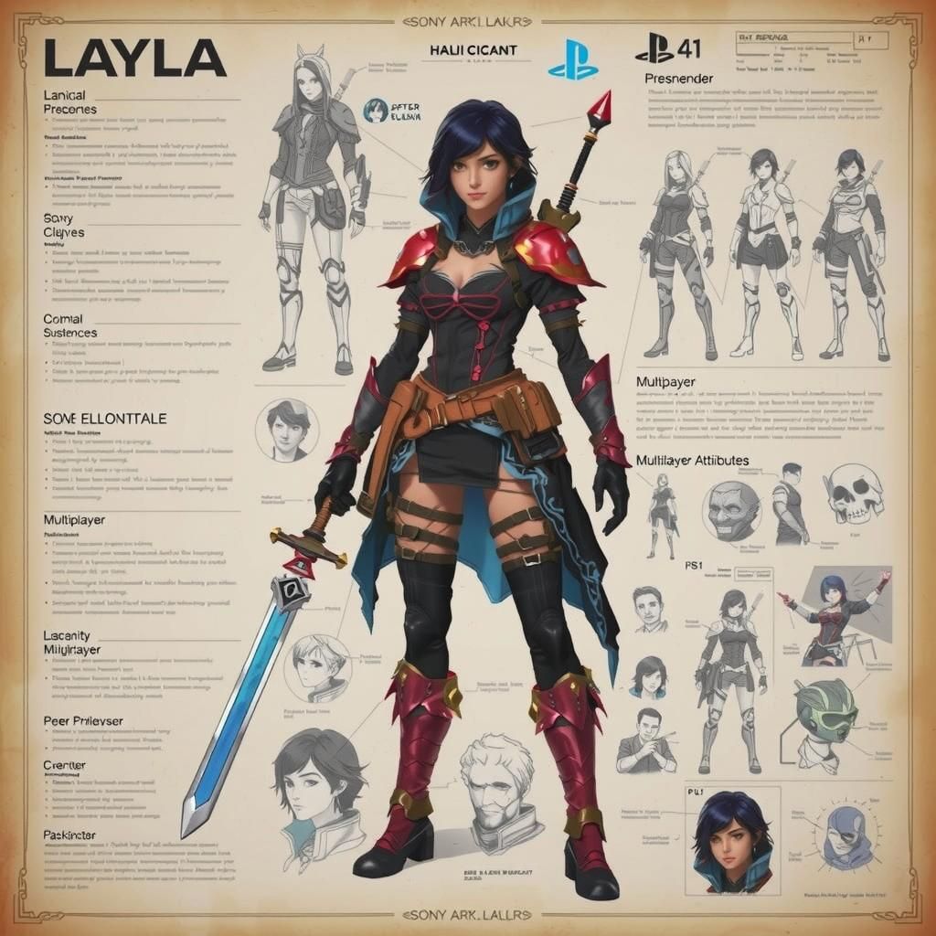 Layla, Lady Knight, RPG character v5