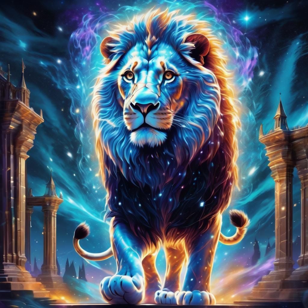 Astral Lion Patronus in White Light